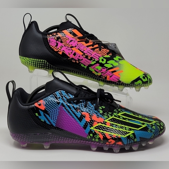 Adidas Adizero Spark Mismatch Football Cleats IG9569 Multi Color Men’s 12.5 New main image 4